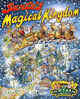 Hop Farm theme park cartoon map